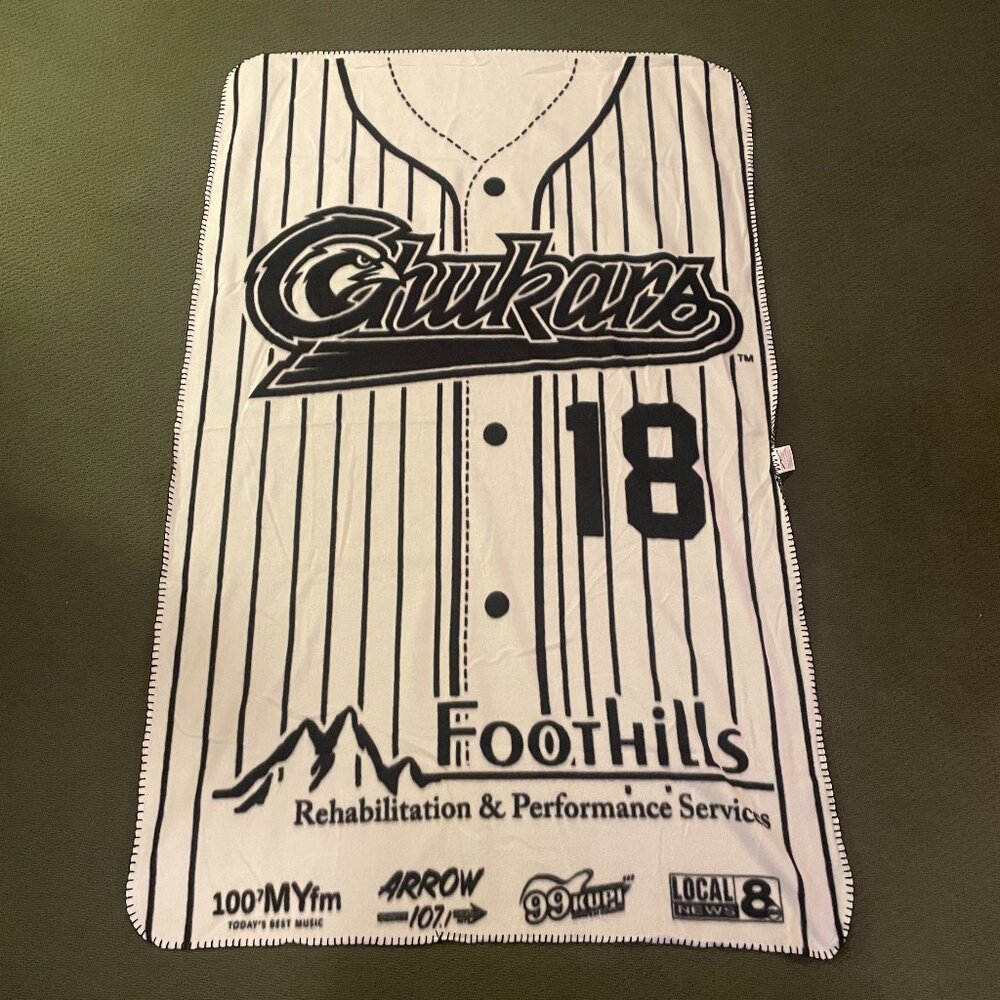Idaho Falls Chukars Baseball Team Uniform Themed Blanket 40 1/2 x 62